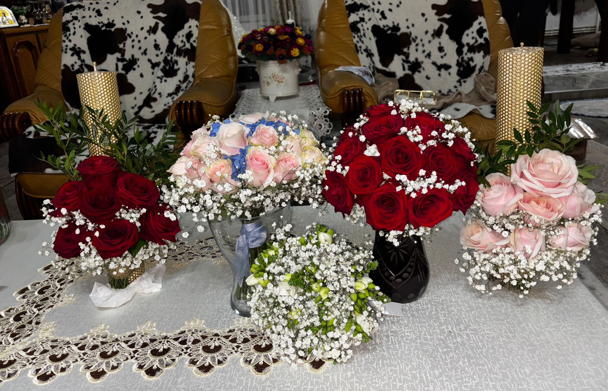 Design floral evenimente de lux București și Prahova - Aranjamente florale mese PIM MOOD