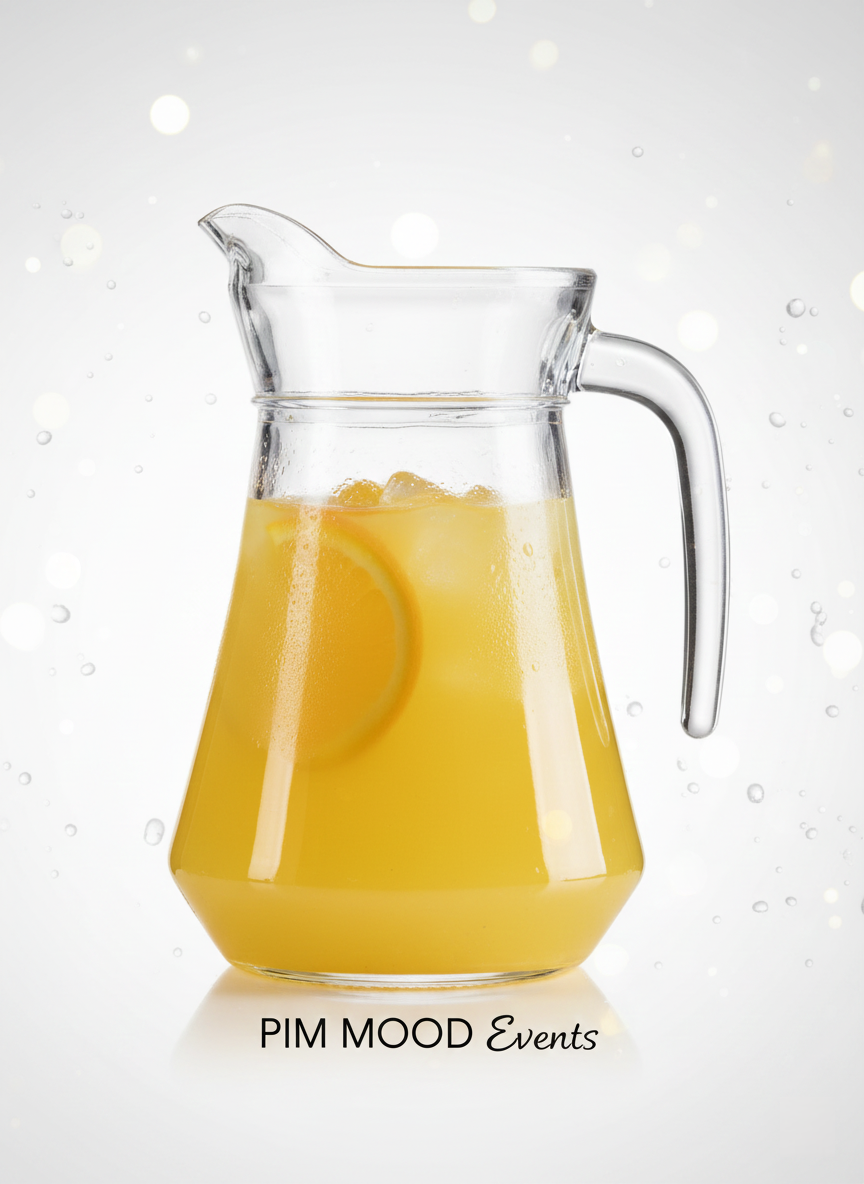 Carafă din sticlă premium cu bază hexagonală PIM MOOD, design modern pentru servire băuturi la evenimente