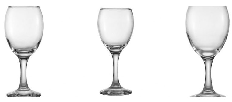 Detalii pahar vin premium