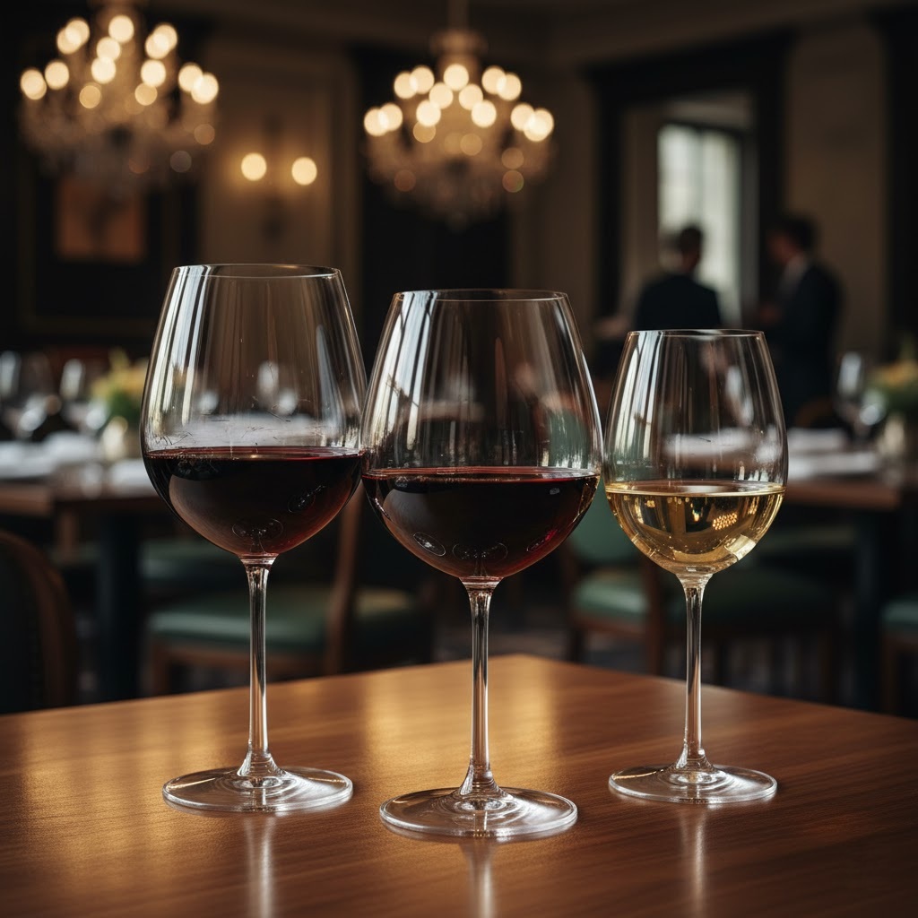 Pahare din cristal pentru servire vin roșu și alb PIM MOOD Events