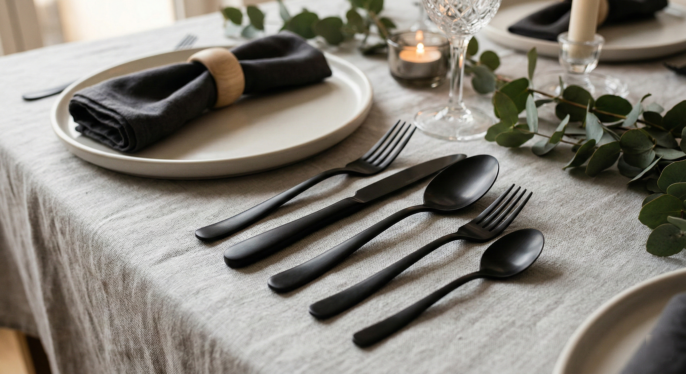 Închiriere tacâmuri negru mat design modern PIM MOOD